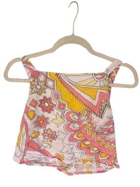ModCloth Vintage Printed Cropped Top